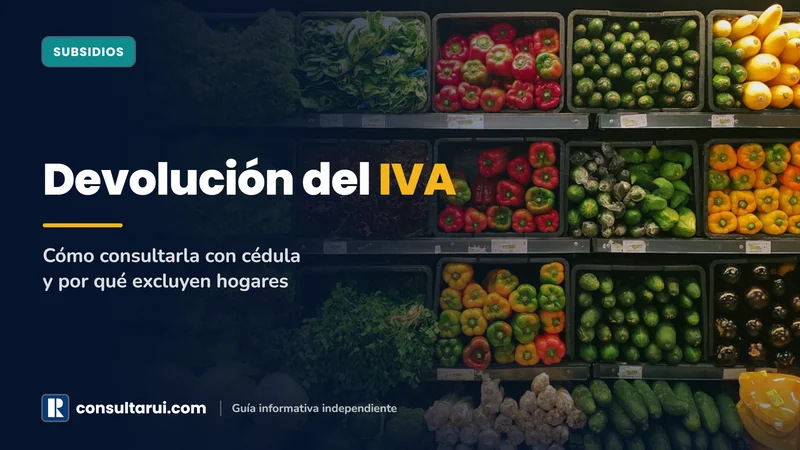 Devolución del IVA 2026: Cómo Consultar con Cédula y Por Qué lo Excluyeron