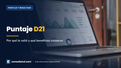 Puntaje D21 en el RUI: Por Qué le Salió y Qué Beneficios Conserva