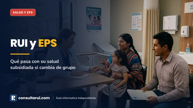 RUI y EPS: Qué Pasa con su Salud Subsidiada si Cambia de Grupo