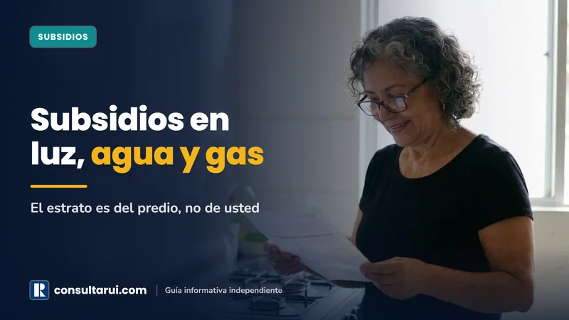Subsidios en Luz, Agua y Gas: El Estrato es del Predio, no de Usted